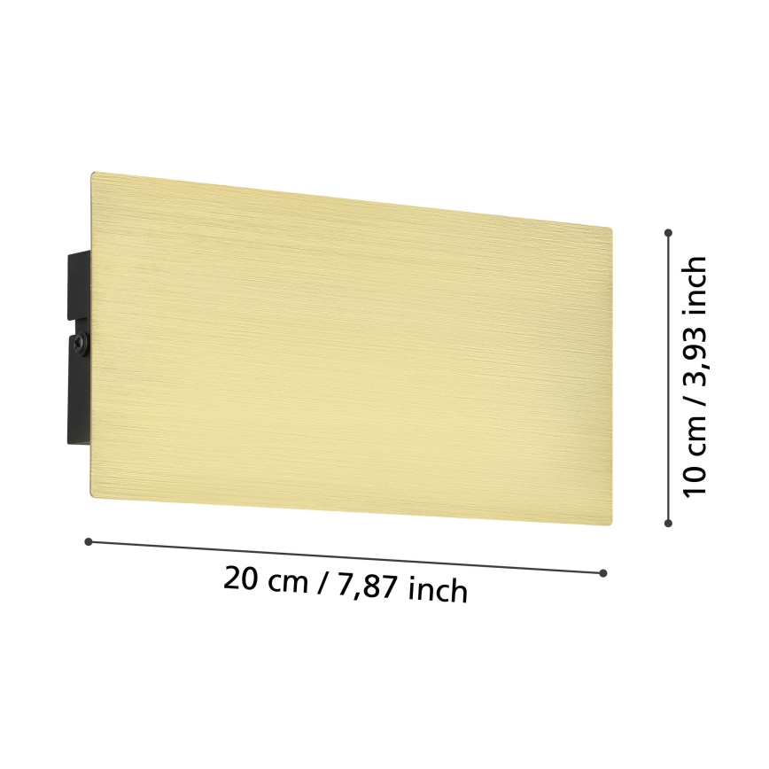 Eglo - Aplique LED LED/6W/230V 3000K dorado