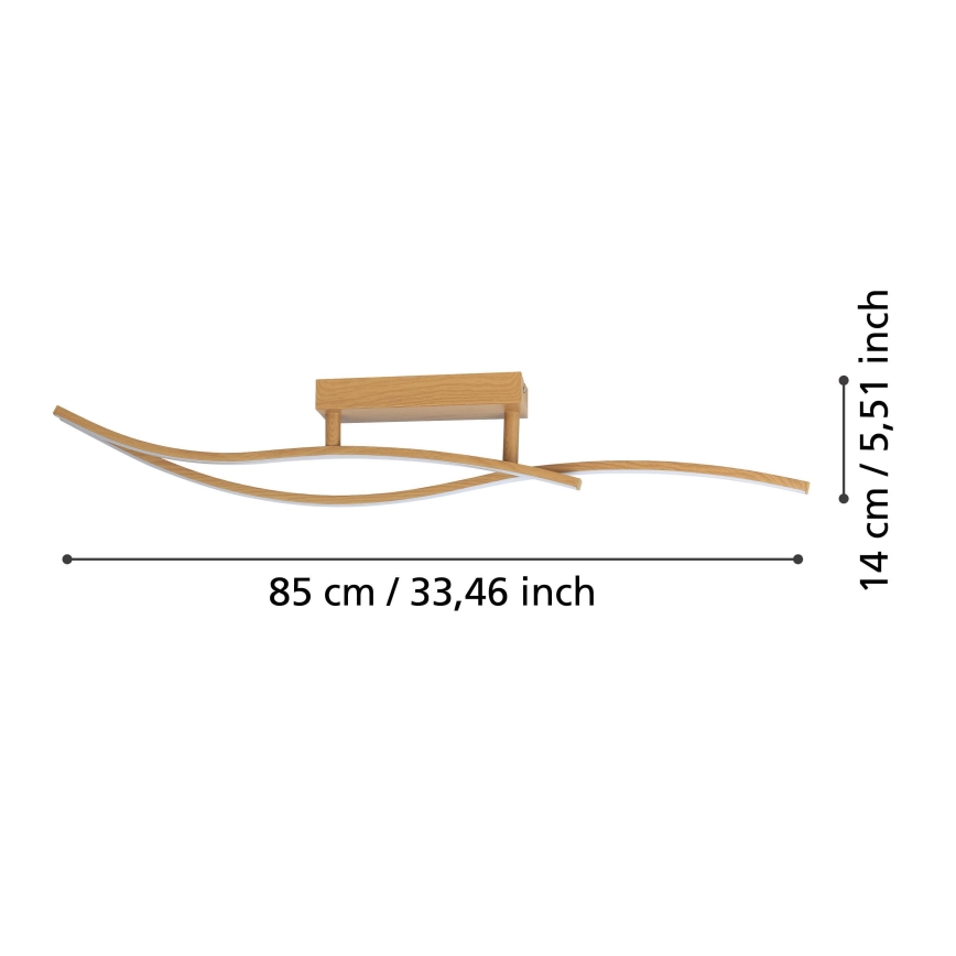 Eglo - Plafón LED LED/12W/230V 4000K beige