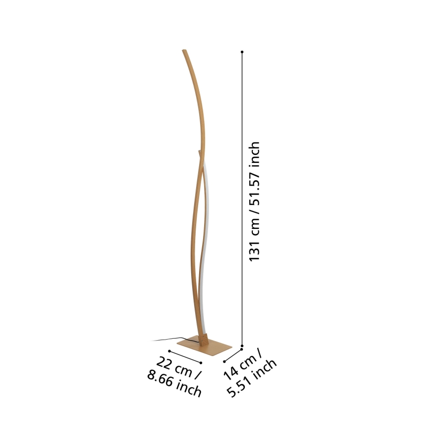 Eglo - Lámpara LED de pie LED/20W/230V 4000K beige