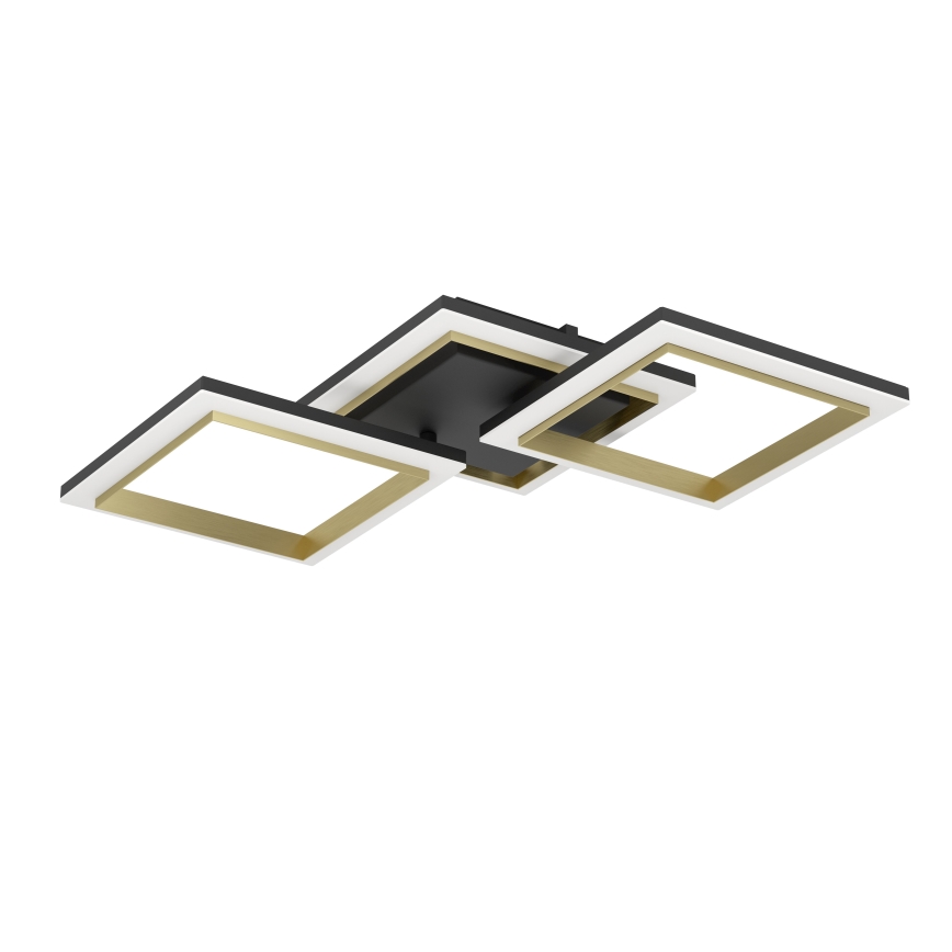 Eglo - Plafón LED regulable LED/20W/230V 4000K negro/dorado