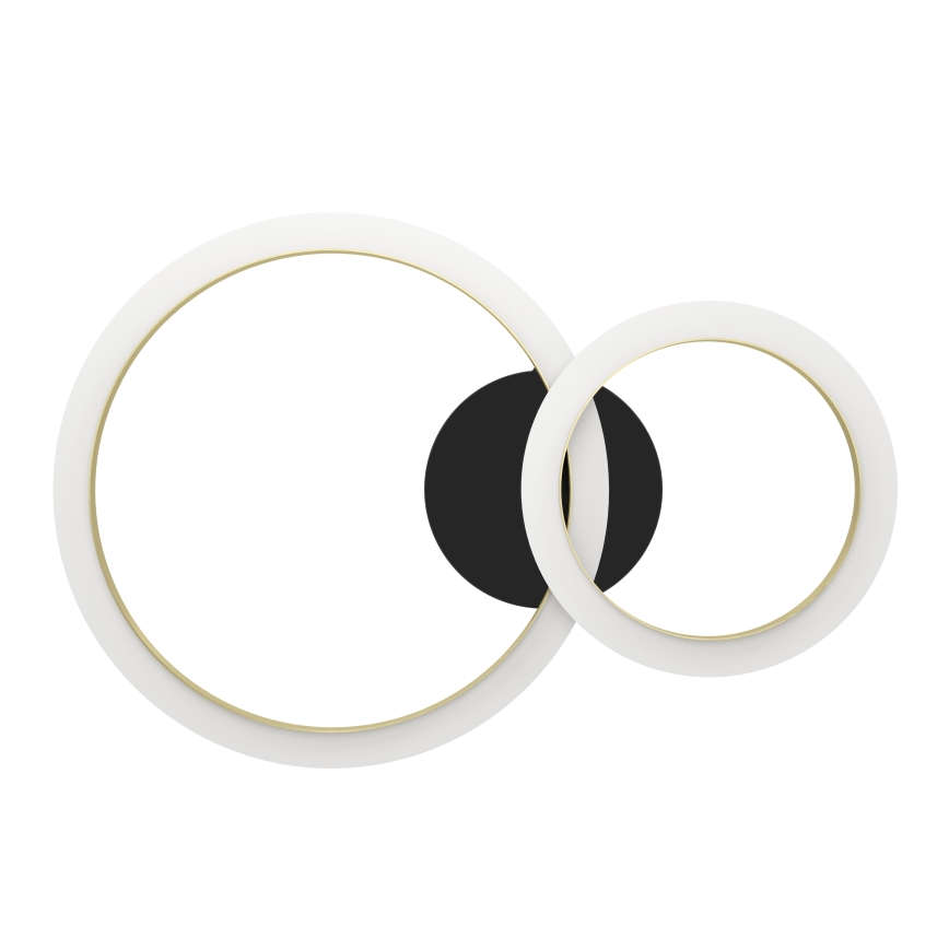 Eglo - Plafón LED regulable LED/12W/230V 4000K negro/dorado