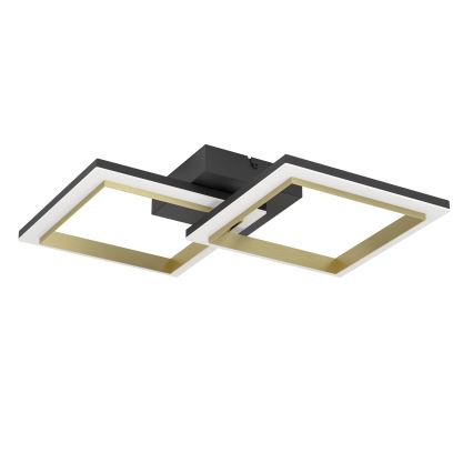 Eglo - Plafón LED regulable LED/18,4W/230V 4000K negro/dorado