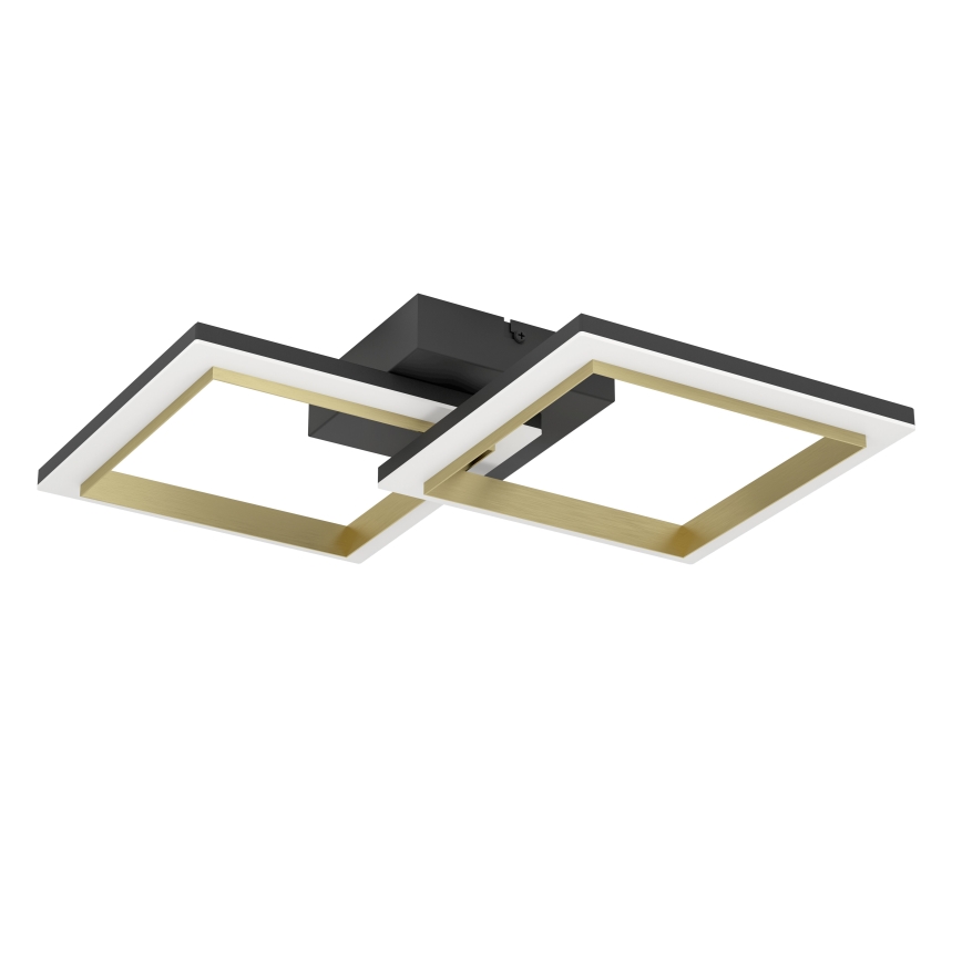 Eglo - Plafón LED regulable LED/18,4W/230V 4000K negro/dorado