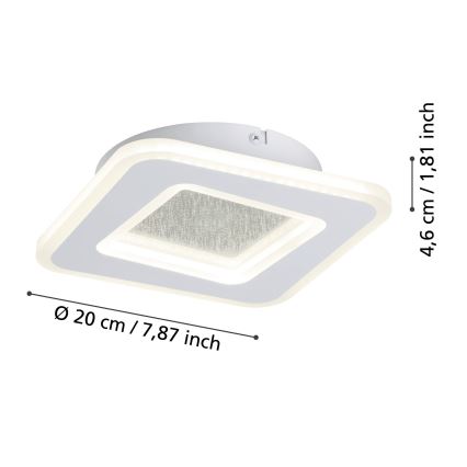 Eglo - Aplique LED LED/12W/230V 4000K blanco