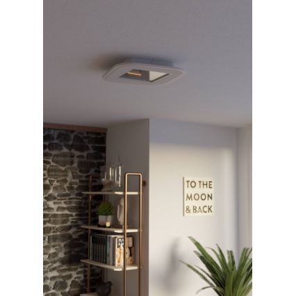 Eglo - Plafón LED regulable LED/20W/230V 2700-6500K blanco + control remoto