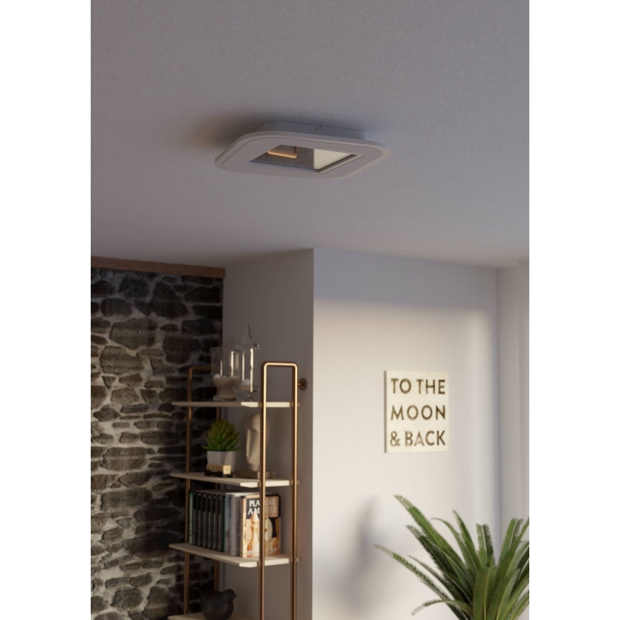 Eglo - Plafón LED regulable LED/20W/230V 2700-6500K blanco + control remoto