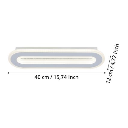 Eglo - Aplique LED LED/12W/230V 4000K blanco