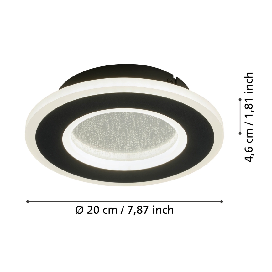 Eglo - Aplique LED LED/12W/230V 4000K negro