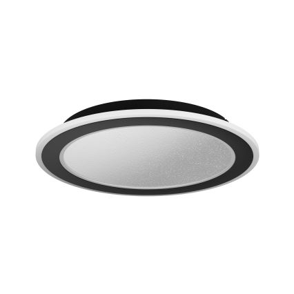 Eglo - Plafón LED regulable LED/20W/230V 2700-6500K negro + control remoto