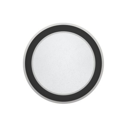 Eglo - Plafón LED regulable LED/20W/230V 2700-6500K negro + control remoto