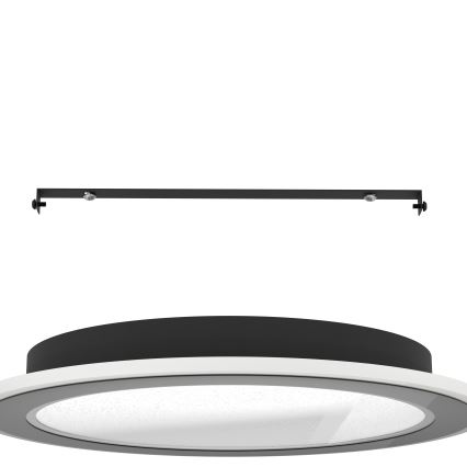 Eglo - Plafón LED regulable LED/20W/230V 2700-6500K negro + control remoto