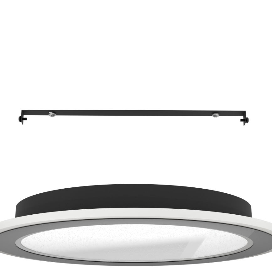 Eglo - Plafón LED regulable LED/20W/230V 2700-6500K negro + control remoto