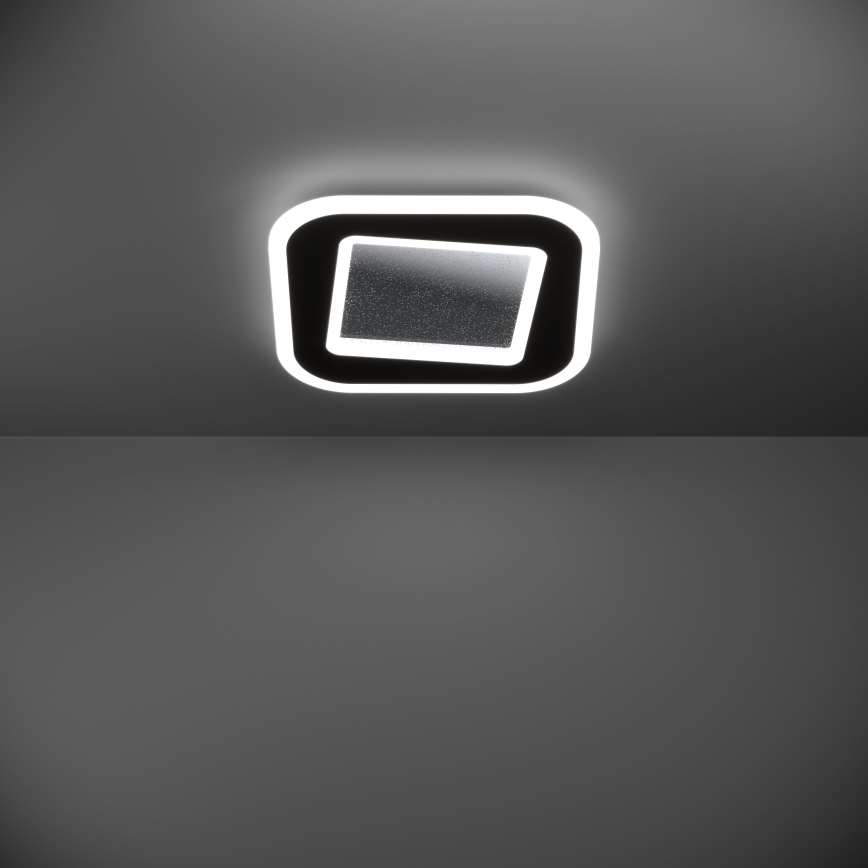 Eglo - Plafón LED regulable LED/20W/230V 2700-6500K negro + control remoto