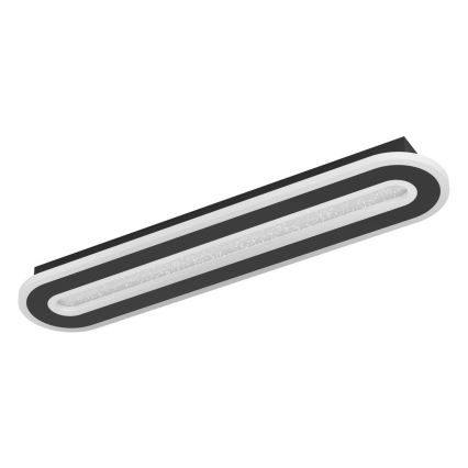 Eglo - Plafón LED regulable LED/20W/230V 2700-6500K negro + control remoto