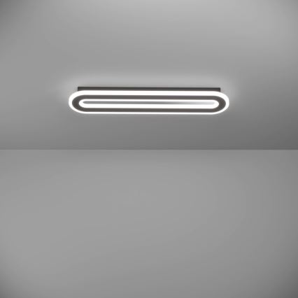 Eglo - Plafón LED regulable LED/20W/230V 2700-6500K negro + control remoto