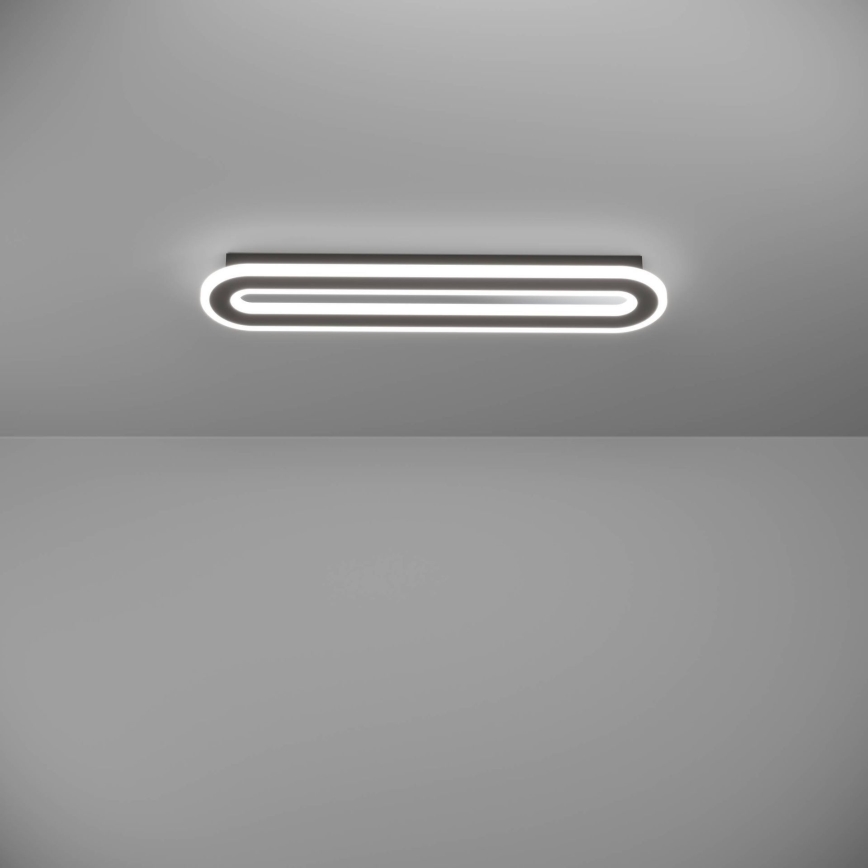Eglo - Plafón LED regulable LED/20W/230V 2700-6500K negro + control remoto