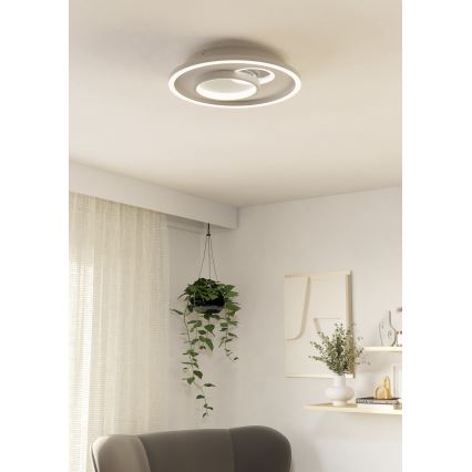 Eglo - Plafón LED 1xLED/14W/230V + 1xLED/8,5W diá. 38 cm blanco