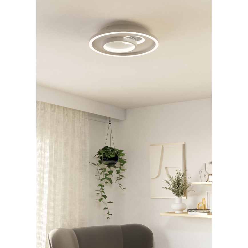 Eglo - Plafón LED 1xLED/14W/230V + 1xLED/8,5W diá. 38 cm blanco