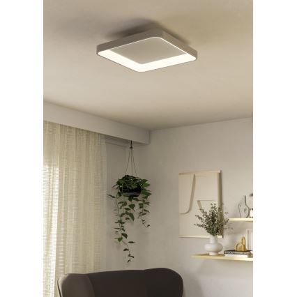 Eglo - Plafón LED regulable LORETELLO LED/12W/230V blanco + control remoto