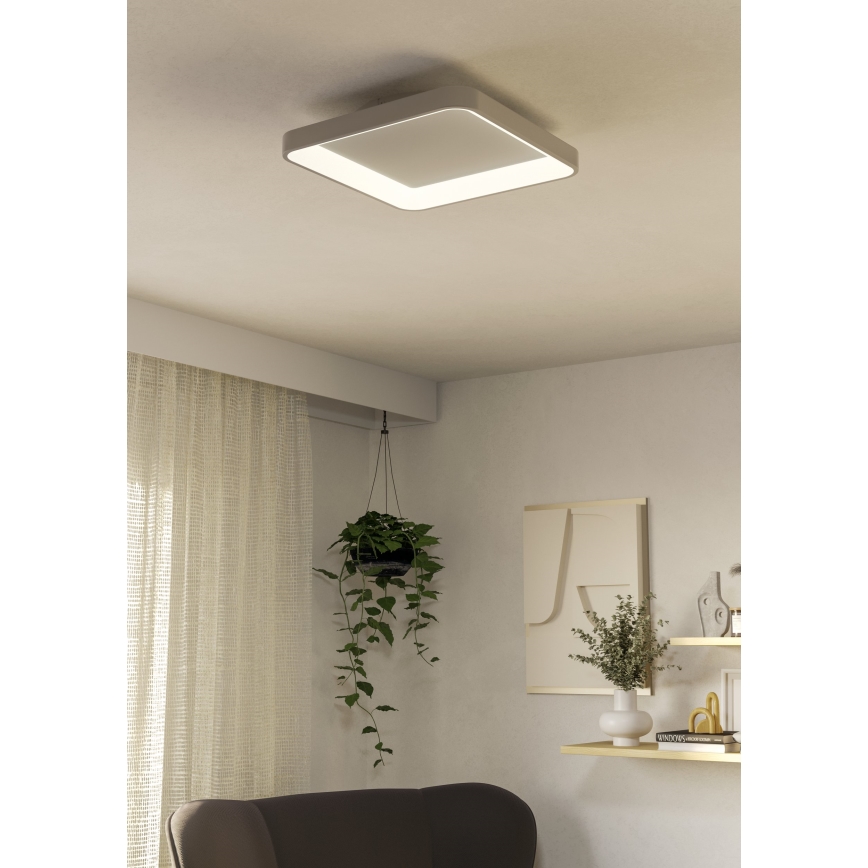 Eglo - Plafón LED regulable LORETELLO LED/12W/230V blanco + control remoto