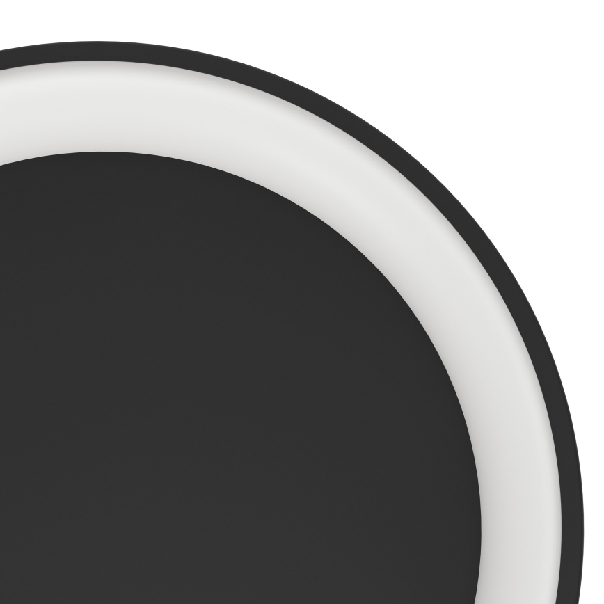 Eglo - Plafón LED regulable LED/12W/230V 2700-6500K negro + control remoto