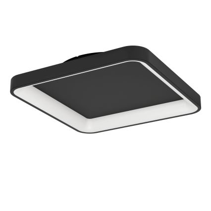 Eglo - Plafón LED regulable LED/12W/230V 2700-6500K negro + control remoto
