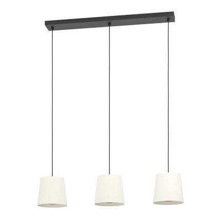 Eglo - Lámpara colgante 3xE27/60W/230V blanco