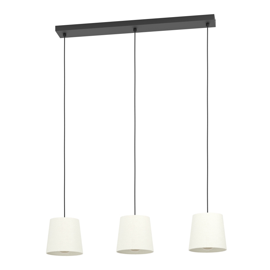 Eglo - Lámpara colgante 3xE27/60W/230V blanco