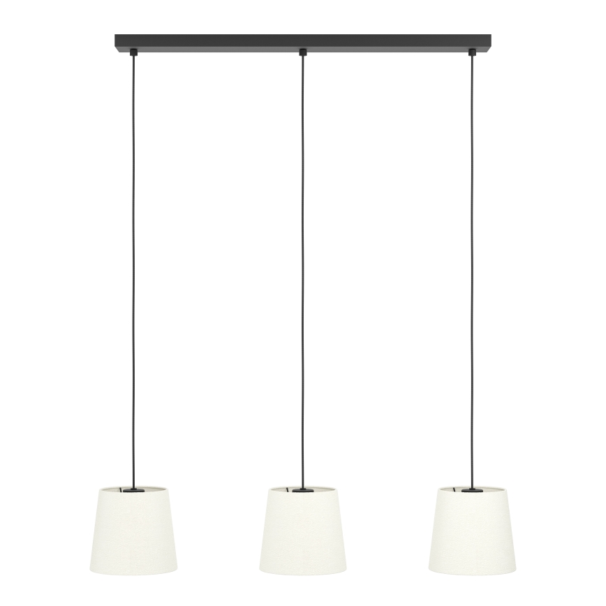 Eglo - Lámpara colgante 3xE27/60W/230V blanco