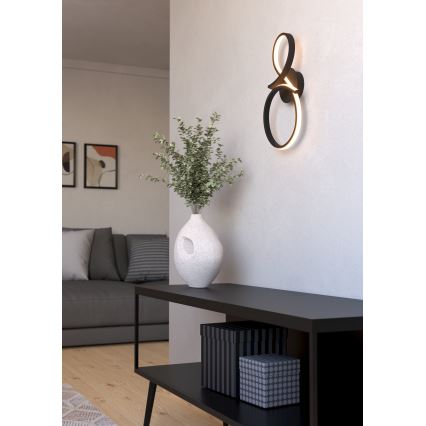 Eglo - Aplique LED LED/11,4W/230V 3000K negro