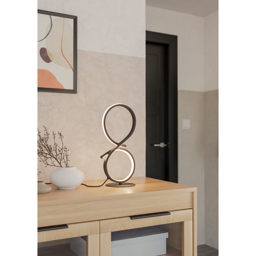 Eglo - Lámpara de mesa LED LED/11,4W/230V 3000K negro