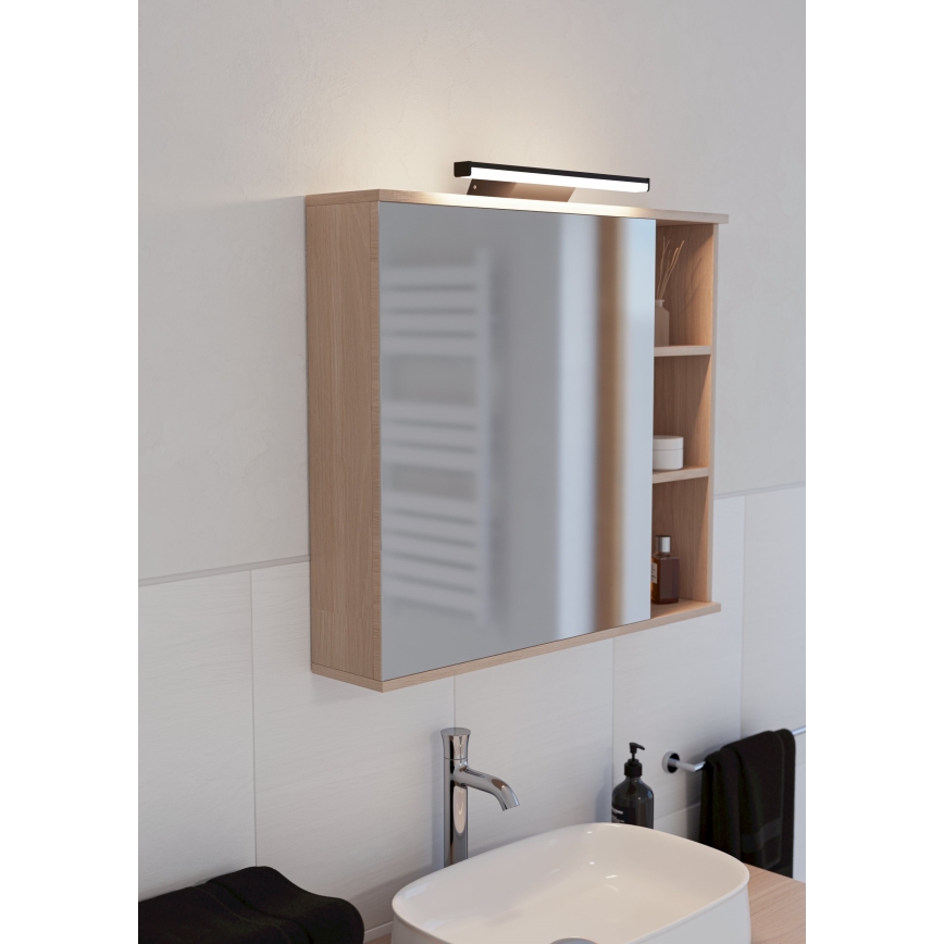 Eglo - Iluminación LED RGBW regulable para espejos de baño LED/12W/230V 2700-6500K IP44 negro