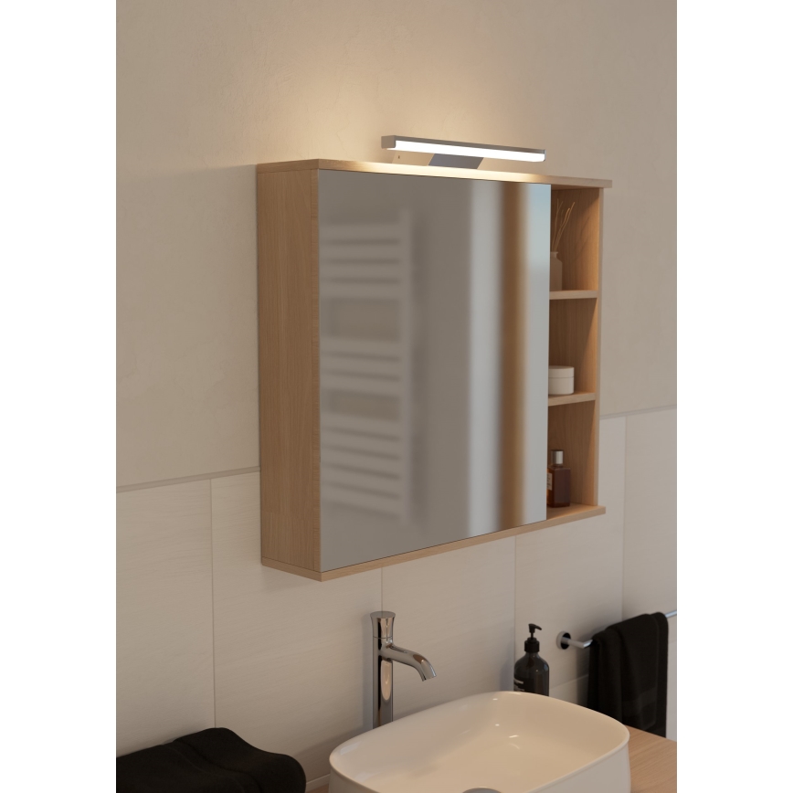 Eglo - Iluminación LED RGBW regulable para espejos de baño LED/12W/230V 2700-6500K IP44 cromo mate