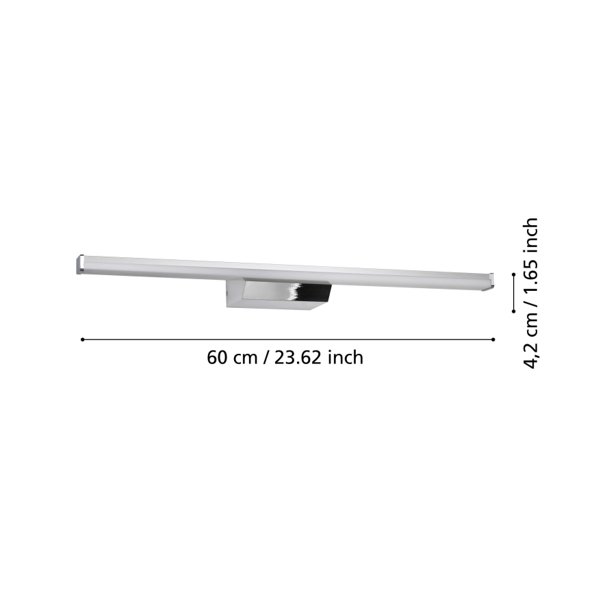 Eglo - Iluminación LED RGBW regulable para espejos de baño LED/12W/230V 2700-6500K IP44 cromo mate