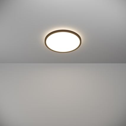 Eglo - Plafón LED de baño LED/13,9W/230V 2700/4000/6500K diá. 30 cm IP44 negro