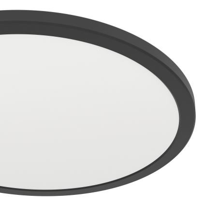 Eglo - Plafón LED de baño LED/18,5W/230V 2700K/4000K/6500K diá. 38,9 cm IP44 negro