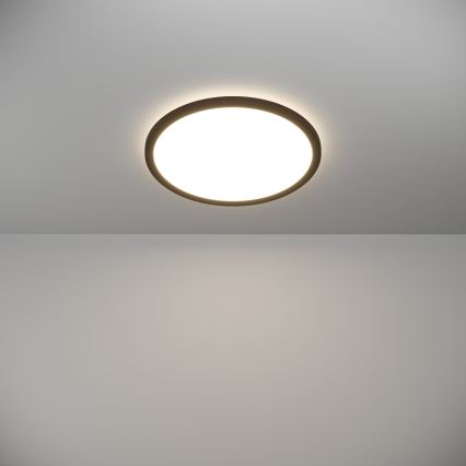 Eglo - Plafón LED de baño LED/18,5W/230V 2700K/4000K/6500K diá. 38,9 cm IP44 negro