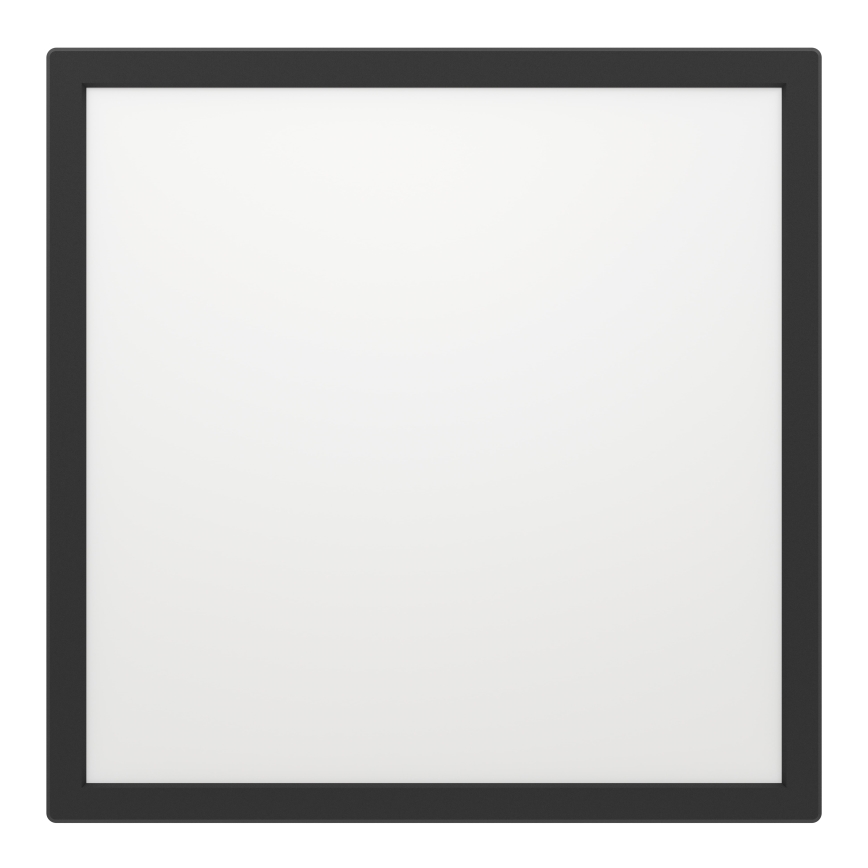 Eglo - Luz de techo LED regulable para baño LED/17,6W/230V 2700-6500K 39x39 cm IP44 negro + control remoto