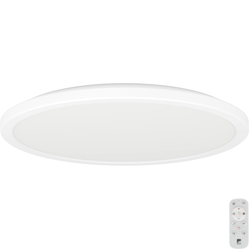 Eglo - Luz de techo LED regulable para baño LED/18,5W/230V 2700-6500K diá. 38,9 cm IP44 blanco + control remoto