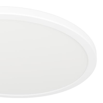 Eglo - Luz de techo LED regulable para baño LED/18,5W/230V 2700-6500K diá. 38,9 cm IP44 blanco + control remoto