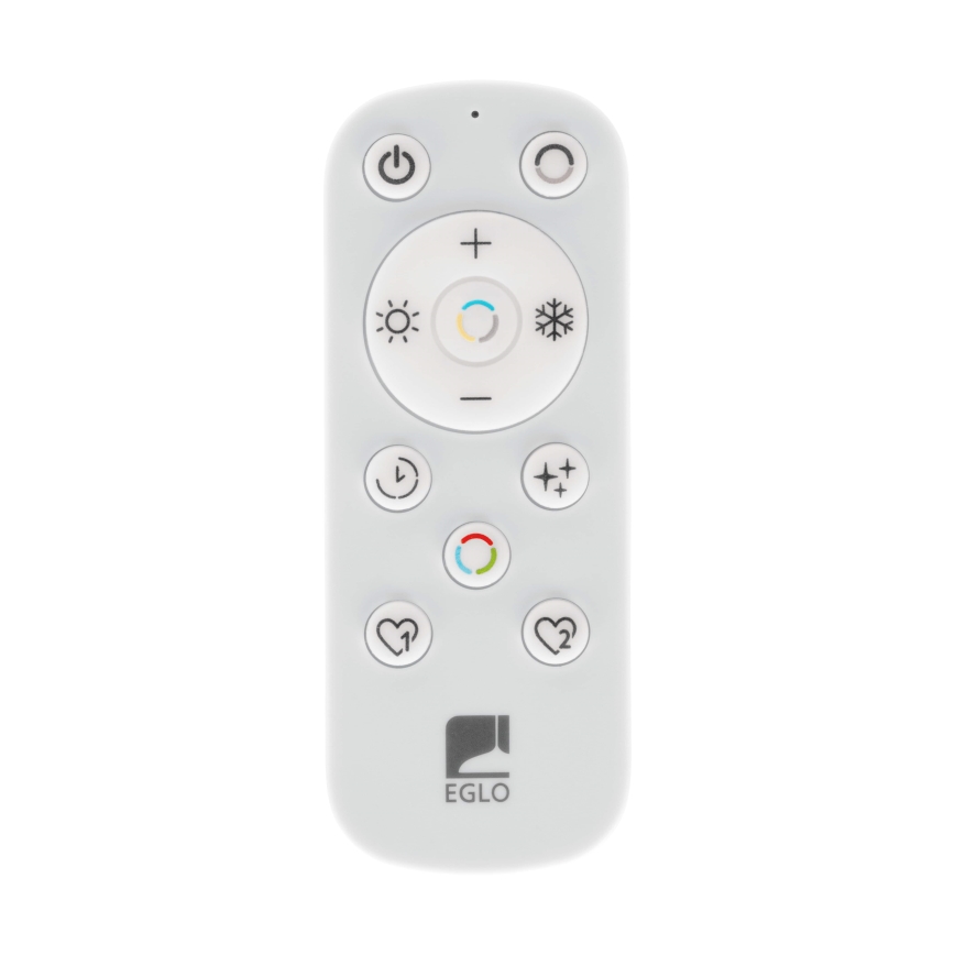 Eglo - Luz de techo LED regulable para baño LED/18,5W/230V 2700-6500K diá. 38,9 cm IP44 blanco + control remoto