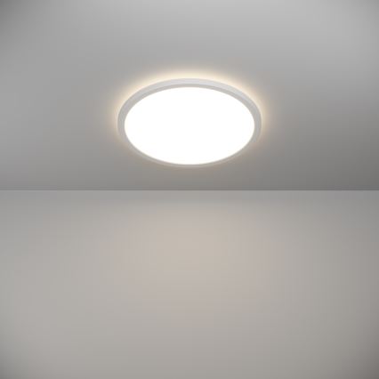 Eglo - Luz de techo LED regulable para baño LED/18,5W/230V 2700-6500K diá. 38,9 cm IP44 blanco + control remoto