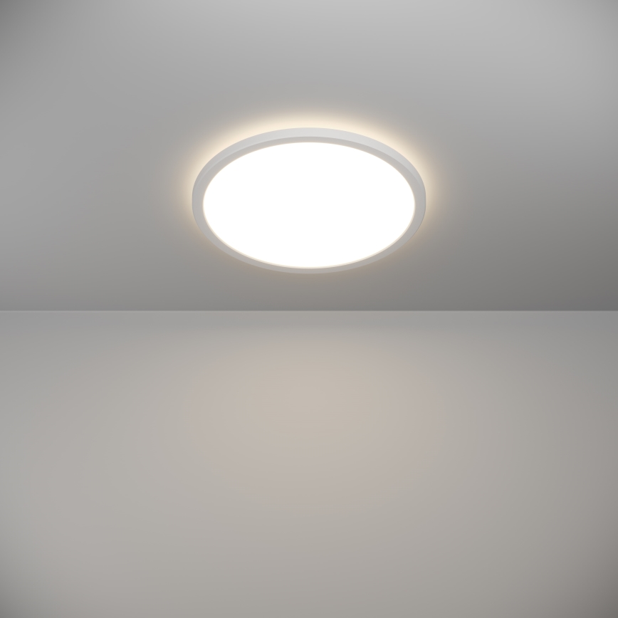 Eglo - Luz de techo LED regulable para baño LED/18,5W/230V 2700-6500K diá. 38,9 cm IP44 blanco + control remoto