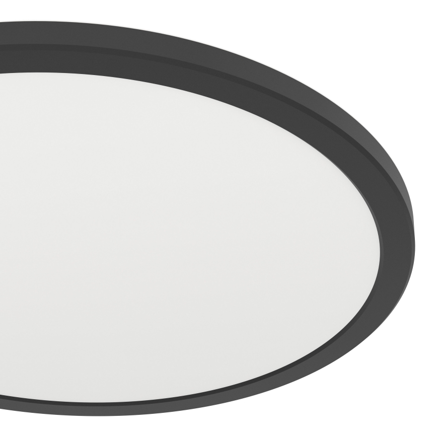 Eglo - LED RGBW Plafón regulable para el baño LED/18,5W/230V 2700-6500K pr.38,9cm IP44 negro ZigBee