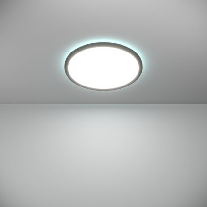 Eglo - LED RGBW Plafón regulable para el baño LED/18,5W/230V 2700-6500K pr.38,9cm IP44 negro ZigBee