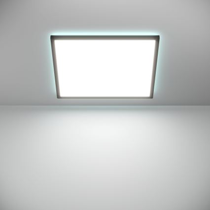 Eglo - LED RGBW Plafón regulable para el baño LED/17W/230V 2700-6500K 50x50cm IP44 negro ZigBee