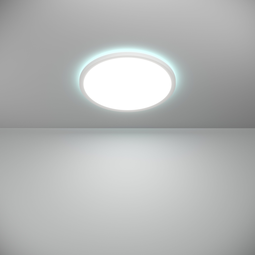 Eglo - LED RGBW Plafón regulable para el baño LED/18,5W/230V 2700-6500K diá. 38,9cm IP44 blanco ZigBee