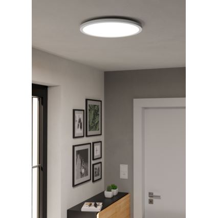 Eglo - LED RGBW Plafón regulable para el baño LED/18,5W/230V 2700-6500K diá. 38,9cm IP44 blanco ZigBee
