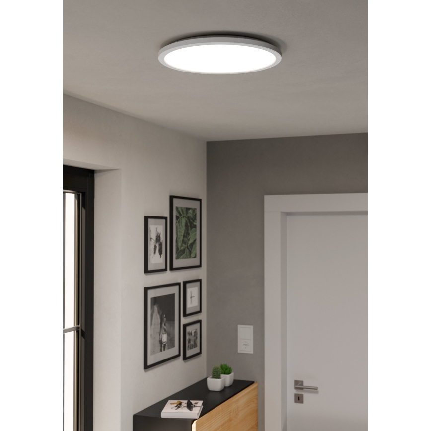 Eglo - LED RGBW Plafón regulable para el baño LED/18,5W/230V 2700-6500K diá. 38,9cm IP44 blanco ZigBee