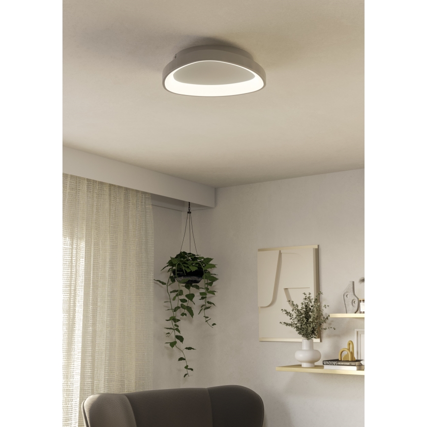 Eglo - Plafón LED regulable LED/12W/230V 2700-6500K blanco + control remoto